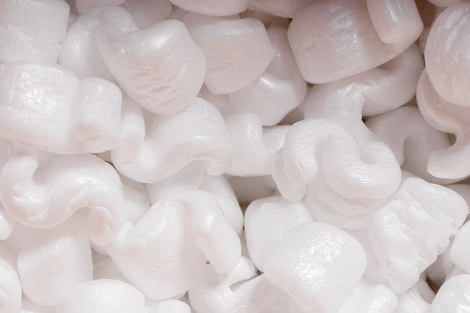 White protective foam packaging material