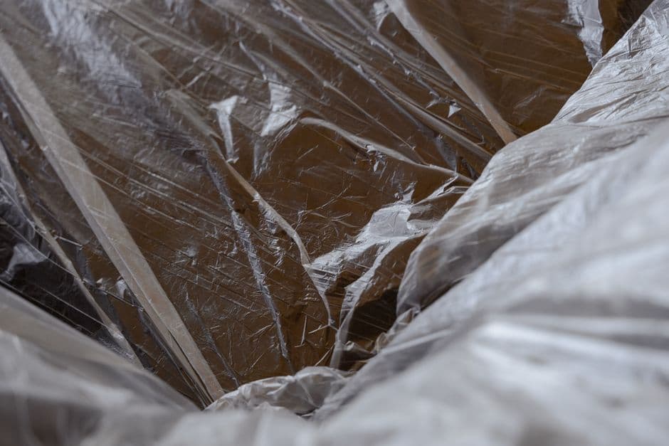 Transparent polyethylene sheeting used to make PE bags
